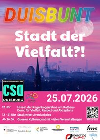 CSD Duisburg Programmheft-Vorderseite 2026